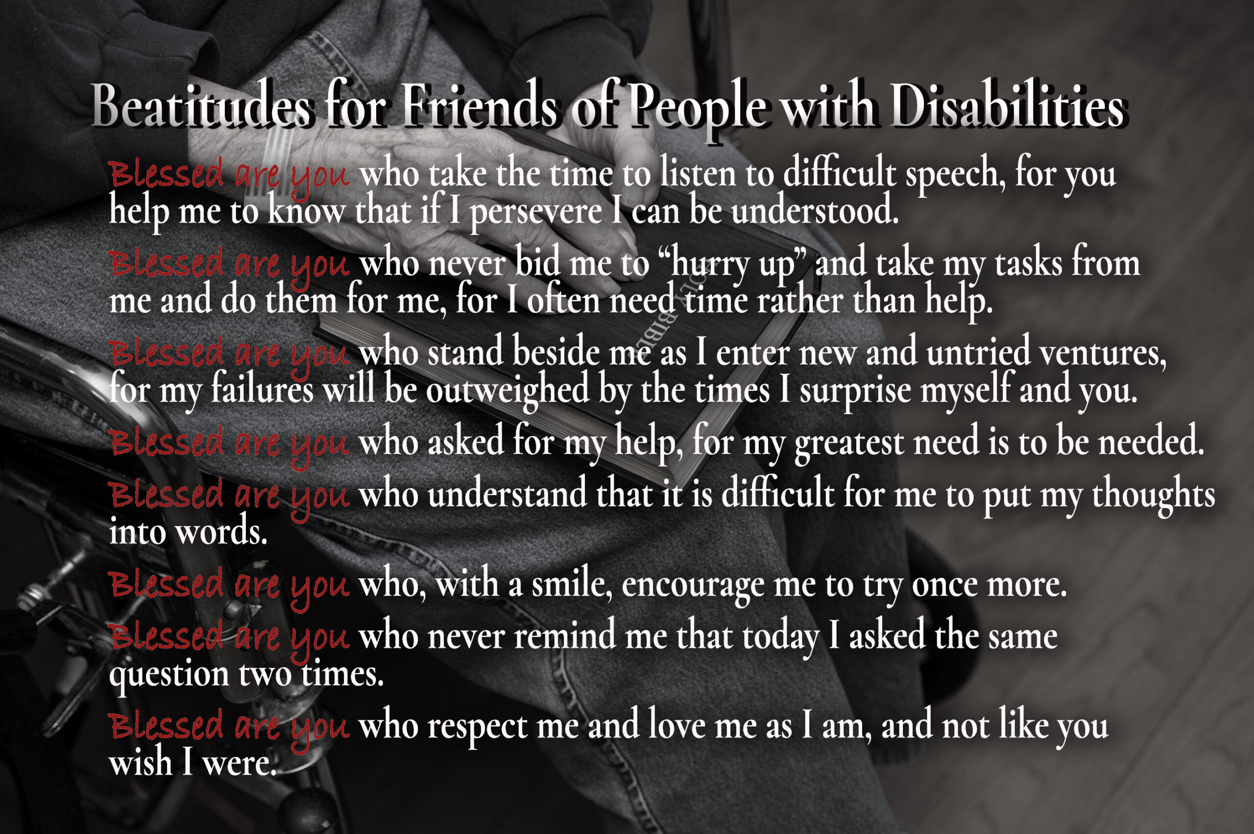 Disability Beatitudes